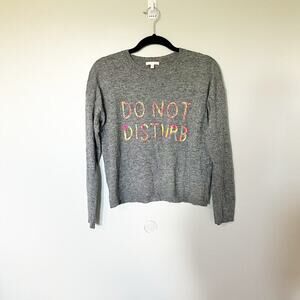Lisa Todd “do not disturb” multicolor stitched sweater women’s medium